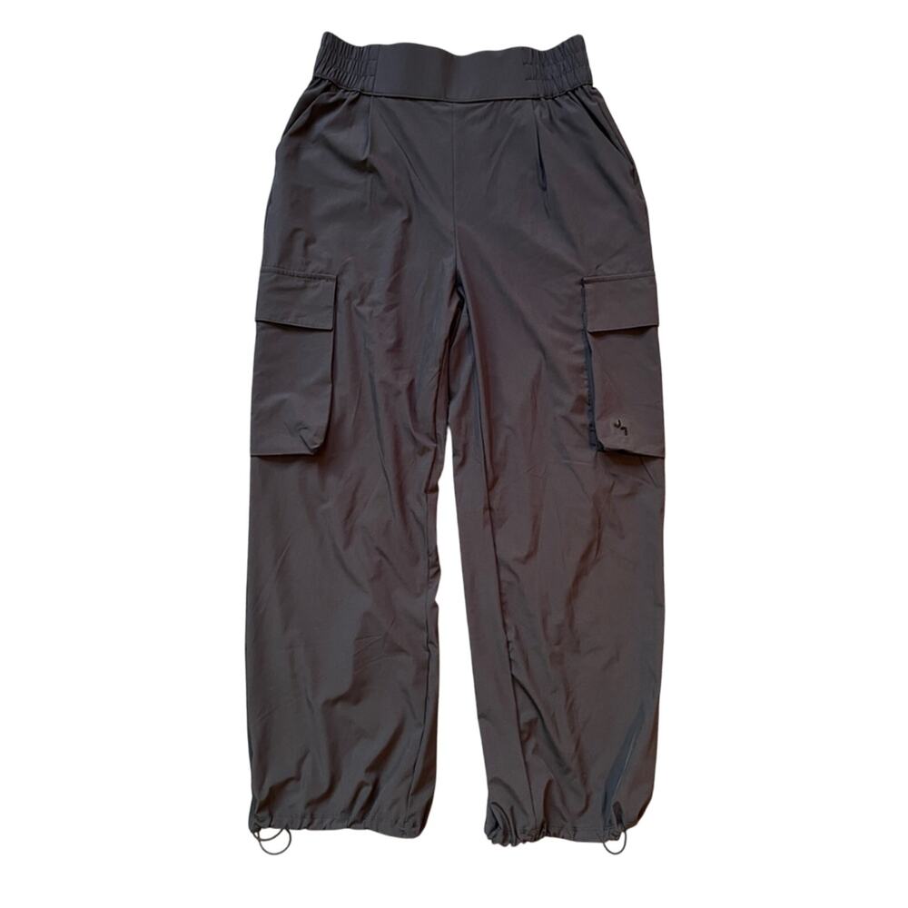 JoyLab Black Jogger Track Pants Cargo Pockets Cropped Performance Athleisure - S